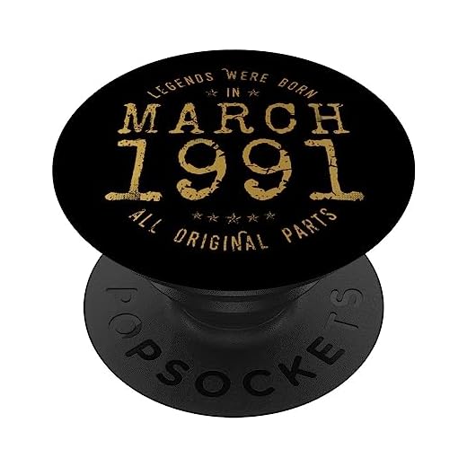 32 años Cumpleaños Las Leyendas nacen en Marzo de 1991 PopSockets PopGrip Intercambiable