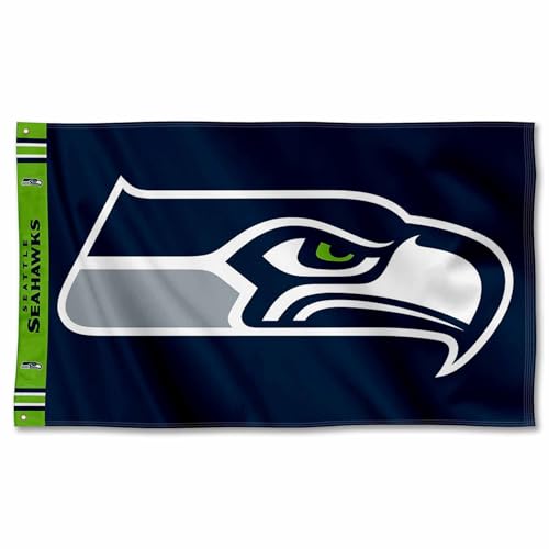 Seattle Seahawks Printed Header 3x5 Foot Banner Flag