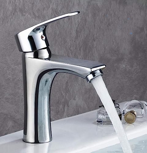 Robinet d'évier poli à levier unique pour un contrôle précis de l'eau chaude