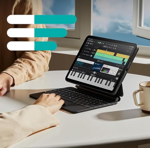 Coque clavier iPad Air 11 2024 magnétique détachable multi-angle