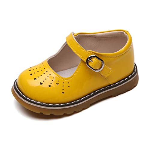 Toddler Kids' Patent Leather Mary Jane Flat Cutout Strap Dress Oxford Shoes Baby Moccasins