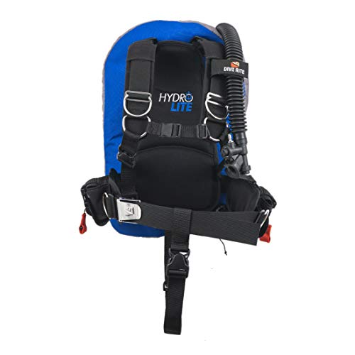 Dive Rite Hydro Lite Bc Lightweight Traveling Bcd Buoyancy Compensator Device, Medium, Black/Blue (Model: Hl1000) #TOP16