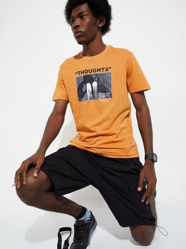 Image of Max Men Cotton URB N Regular Fit Graphic T-Shirt