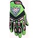 ATV Street Bike Motorcycle Gloves 02 Green (Med)