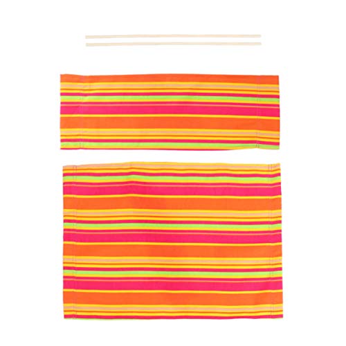 BESPORTBLE Outdoor Chair Chair Replacement Canvas Casual Director Chair Replacement Cover Fabric Seat Back Cotton Canvas for Outdoor Patio Beach Pool Lawn Camping (Colorful) Foldable Chair Outdoor