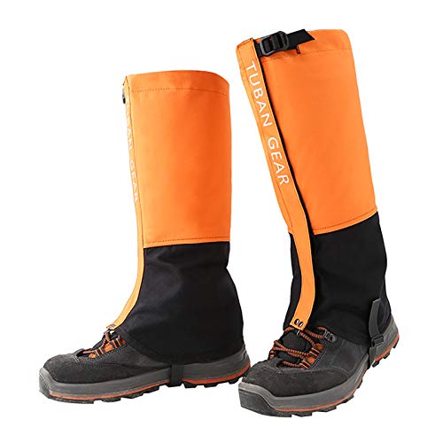 VOOCHIE Polainas de perna Polainas de bota de neve ajustáveis à prova d'água anti-rasgo para caminh