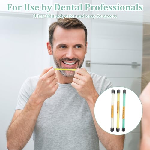 75Pcs Zahn Schleifpapier 3 Rauheit Zahnschleifpapier für Zwischenräume Zahn Polierstreifen Polierstreifen Zähne Tragbare Zahn Schleifpapier für Zahnsteinentfernung Polieren von Zähnen