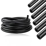 DXNQ 6 PCS 5FT Vacuum Hose Automotive, Silicone Vacuum Tubing Hose with 1/8' 5/32' 3/16' 1/4' 5/16' 3/8' ID, 130PSI High Performance Vacuum Hose Line Kit, Silicone Tubing Car Accessories
