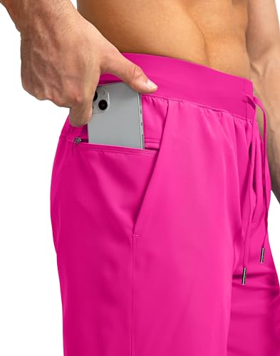 Image of Soothfeel Men's Running Shorts with Zipper Pockets 9 inch / 7 inch / 5 inch Quick Dry Eight Basketball Gym Workout Athletic Shorts
