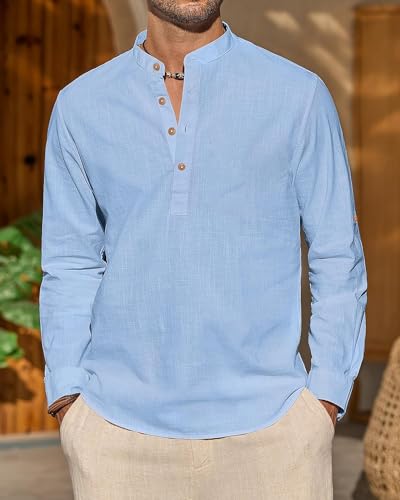 Image of Univibe Men Solid Cotton Blend Straight Kurta Shirt