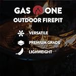 Gas One 22 in Outdoor– Wood Burning Fire Pit with Mesh Lid and Fire Picker – Durable Alloy Steel Fire Pits for Outside – Small Fire Pit for Backyard, Porch, Deck, Camping, BBQ - Image 3