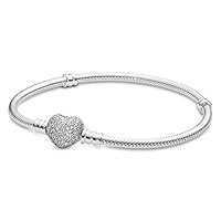 PANDORA Armband 590727CZ-19 Women’s Silber Herz Zirkonia Armband