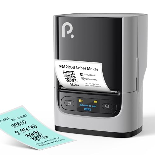 Image of POLONO 2 Inch Thermal Label Maker with 1 Roll Free Tape, Label Printer Shipping Label Tag Writer