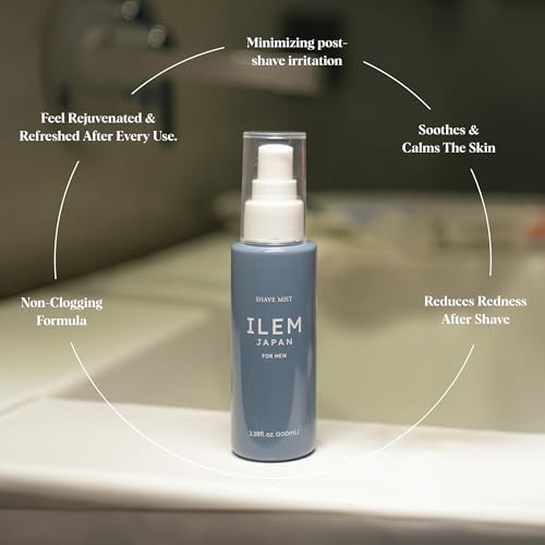 Image of ILEM JAPAN Shave Mist for Men | After Shave Spray | Made in Japan | Best Before Oct 2026 | 100ml