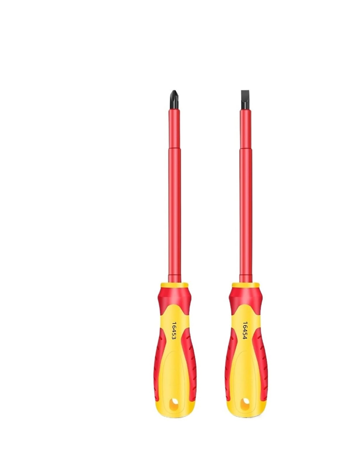 Electrician's Professional Maintenance Tools Insulated Screwdriver Slotted Cross Screwdrivers Phillips Flat Driver Hand(5 125mm 2 PCS)