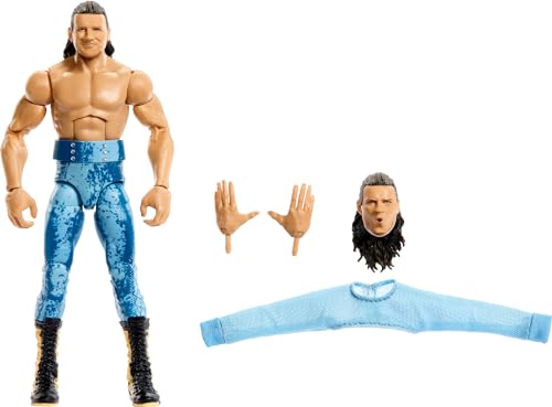 Mattel WWE Elite Action Figure & Accessories, Series #110 Kit Wilson 6-inch Collectible with 25 Articulation Points & Swappable Hands