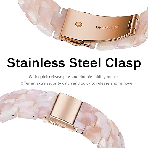 Bracelet de rechange Fitbit Versa 3 léger fermoir acier inoxydable - 6