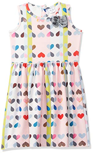 Image of Gubbarey Girls Knee-Length Casual Dress (Drg2019 Peach 2 Years-3 Years)
