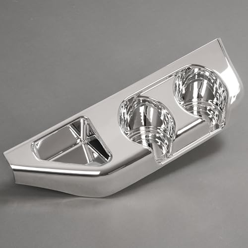 HECASA Center Cup Holder Panel Compatible with 2003-2016 Freightliner Century Columbia Coronado Replacement for A18-41157-002 ABS Plastic Chrome by HECASA - Image 6