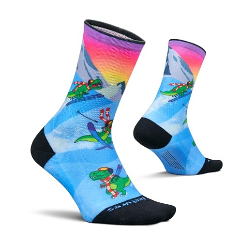 Image of Feetures Elite Light Cushion Mini Crew Sock - Sport Sock with Targeted Compression
