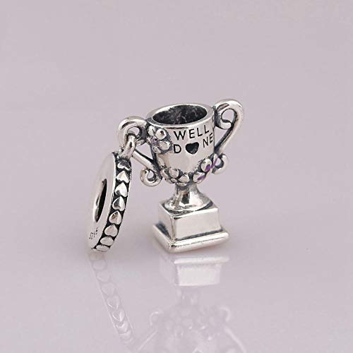 Women's Bead Charms S925 Pendant DIY Jewelry Achievement Trophy Dangle Charm Fit Lady Bracelet Bangle Crystal Enamel Bracelet Jewelry Making Girls Teens DIY Fine Pendants