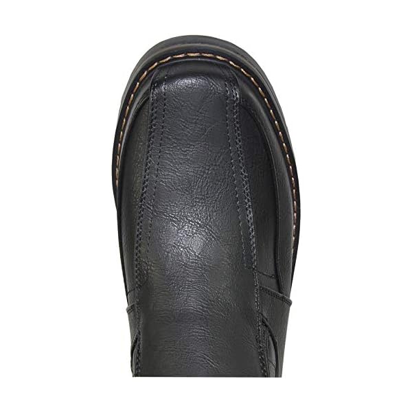 bravo! Men Waterproof Winter Boot DEAN-12 with Fur Lining and Double Zipper Black Men Size 10 - Image 7