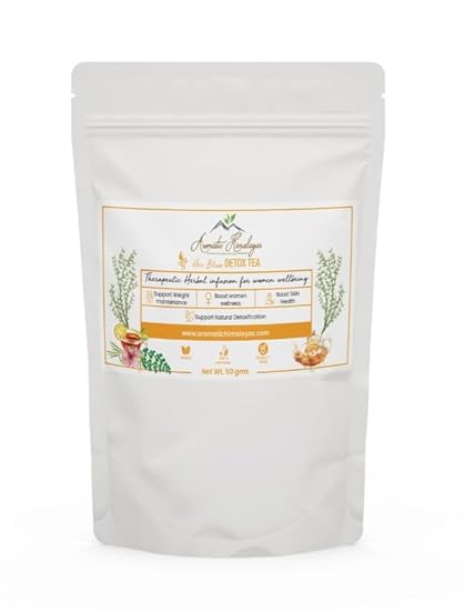 Her Bliss DETOX TEA | Green Tea Herbal Infusion | Loose Leaf | WOMEN WELL-BEING TEA | Support Natural Detoxification | Hormon Balance | Weight Loss | Skin Health | 50 gms