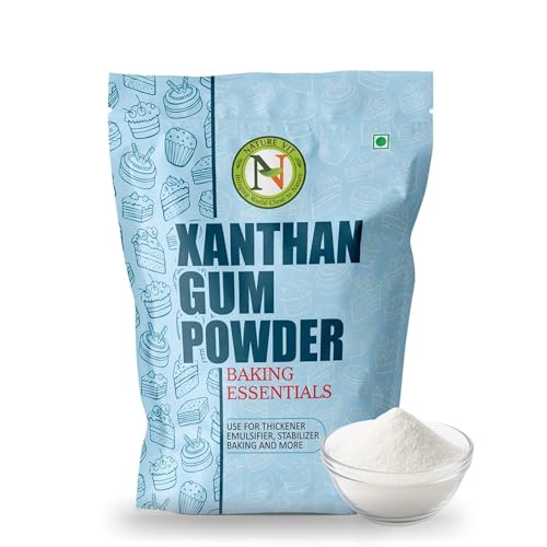 NatureVit Xanthan Gum Powder 400 Gram | Food-Grade Stabilizer & Thickener | Ideal for Gluten-Free Baking, Sauces & Dressings