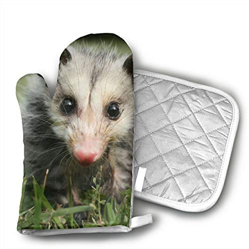 Klasl5 Marsupial South Carolina Heat Resistant Kitchen Oven Mitt with Non-Slip Printed,for BBQ