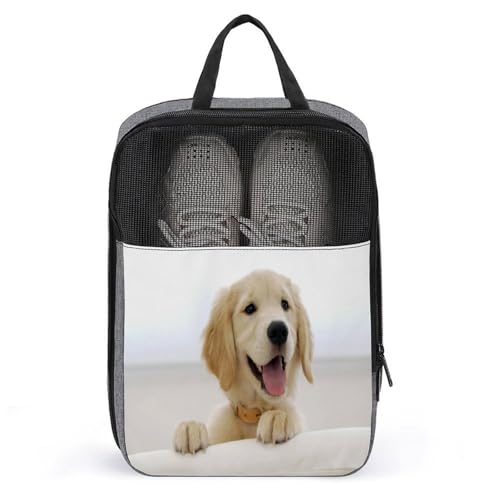 Bolsas de polvo para zapatos de golf para hombre y mujer con diseño Golden Retriever