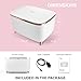 Cooluli Glam 9L Mini Skincare Fridge - Pink Mini Fridge for Skin Care Accessories, Makeup, Cosmetics and Facial Masks Storage - Ideal Birthday and Christmas Gift for Women and Teen Girls