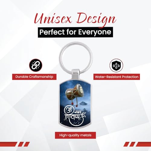 Image of Stylish Metal Keychains with Permanent Glossy Print - Inspirational Quotes & Spiritual Designs - Perfect Key chains for loved ones, Personal Use, Gifts & Return Gifts