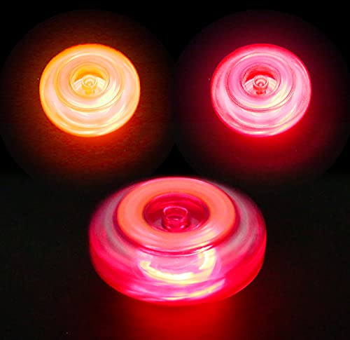 Proloso 15 Pcs Spinning Tops For Kids Light Up Ufo Spinner Toys With Flashing Lights Birthday Party Favors #TOP5