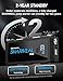 Jump Starter 6000A, 12V Car Battery Jump Starter with USB Quick Charge (Up to All Gas or 10.0L Diesel Engine), Battery Booster with 3 Modes Flashlight and Jumper Cable