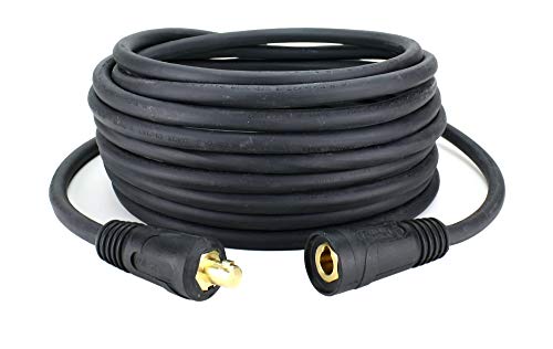 SÜA® - 500 Amp Welding Lead Extension - Dinse 70-95 Male/Female Connector - 2/0 AWG cable (15 FEET)