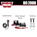 WARN 2000 DC 12V Electric Winch, 2000 lb Pulling Capacity | Steel Cable, Hook & Corded Remote | Portable, Compact Power for Trailers, ATVs, Workshops, and General Utility Lifting & Pulling