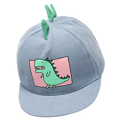 Boné infantil de verão PRETYZOOM chapéu de beisebol respirável sol boné dinossauro (azul claro, adeq