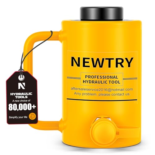 Image of NEWTRY 20 ton Hydraulic Hollow Jack Cylinder 2'' Stroke Porta Power Ram Industrial Lifting Jack Retract Automatically