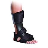 Orthomen Drop Foot Brace When Sleeping, Adjustable Dorsal Night Splint (DNS) for Plantar Fasciitis & Achilles Tendon Repair (S/M)