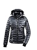 Killtec Damen Steppjacke/ Skijacke mit abzippbarer Kapuze und Schneefang KSW 283 WMN, anthrazit, 44, 37703-000