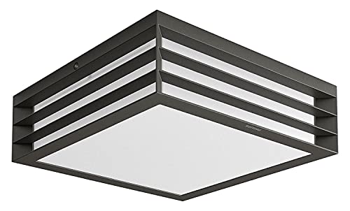 Philips Moonshine Outdoor Deckenleuchte (14 W), wetterfeste Gartenleuchte für den Außenbereich, E27 Leuchte ohne Leuchtmittel, anthrazit