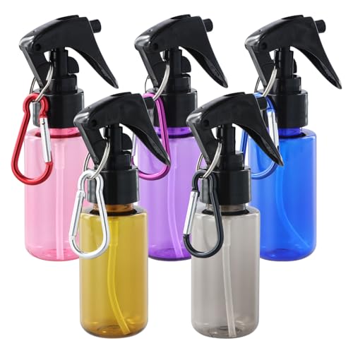 Dokeno 5 Stücke Sprühflasche 60ml - Reisegröße Zerstäuber für Körperpflege, Flüssigkeit, Kosmetik, Blumen, Haare und Reinigung