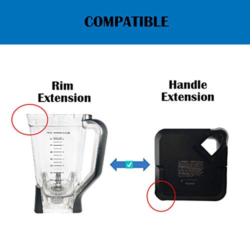 Ninja Lid for 72oz XL Pitcher New Model Auto-iQ Series with Pour Spout and Locking Handle BL640 BL641 BL642 BL642W BL642Z BL682 BL660 BL663CO BL740 BL770 BL771 BL773CO BL685