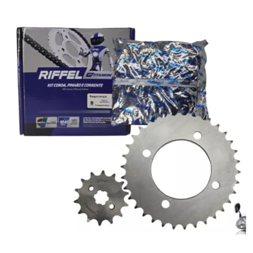 Kit Relação Transmissão Biz 125 2005 a 2023 BIZ 110i 2016 a 2023 combo graxa