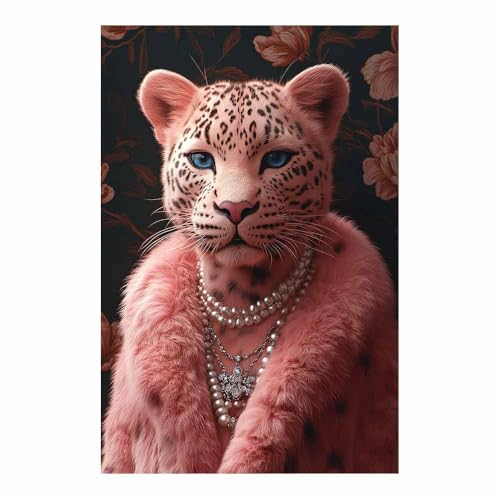 Affiche de l'océanique animal humour rose 60x90cm salon BOHUO