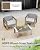 Oasbira Outdoor Furniture Set, 4 Piece Aluminum Patio Furniture Set with Coffee Table, Wide Seat and Thick Cushions, Outdoor Patio Conversation Sets for Deck, Porch (LightGray)