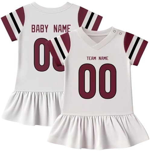 Image of KREDE Baby Clothes Unisex Bodysuit Jersey Style Custom Name Number for Baby Boys