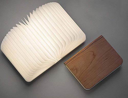 HUAWELL Wireless LED Folding Book Lamp, Reading Lamp, USB Rechargeable, Foldable and Portable Book Light, Magic 3 Colors Changeable Great for All Kinds of Gift
