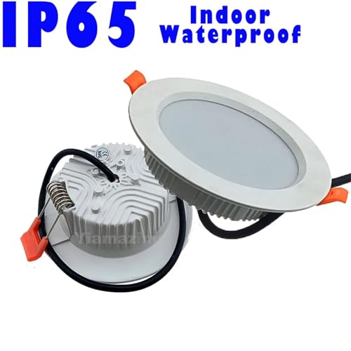 Foco LED empotrable impermeable de 12W con iluminación regulable y luz blanca 3