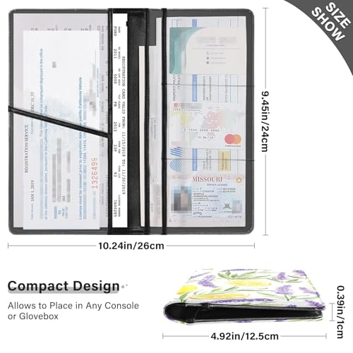 Organizador De Documentos Piel Lavanda miniatura 2